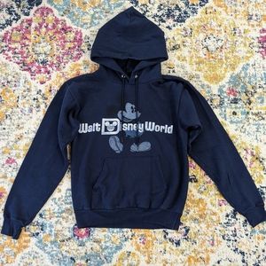 Disneyland Walt Disney Resort Navy Hooded Sweatshirt, Small, Walt Disney World